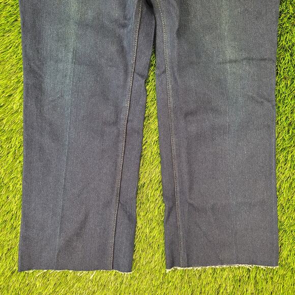 Vintage LEVIS 517 Ankle Jeans Womens 16 36x26 Bootcut Fraying - Picture 9 of 16